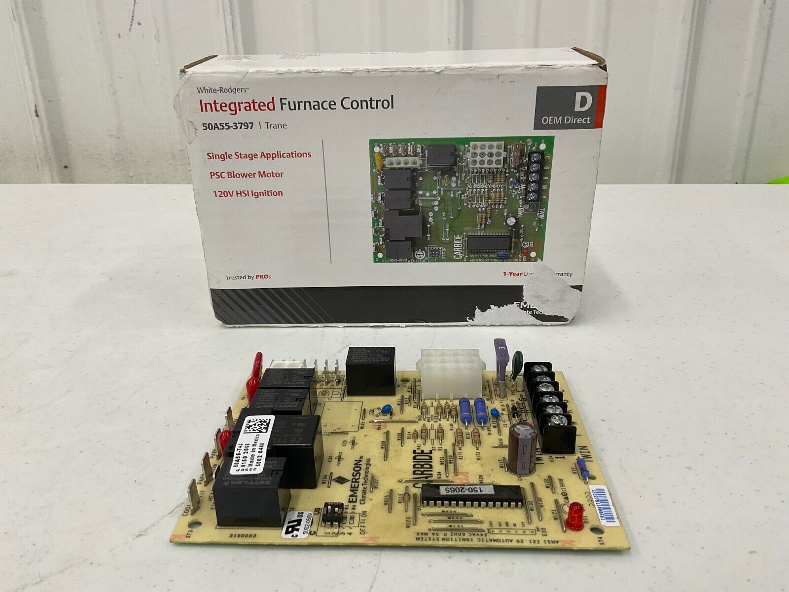 White-Rodgers - 50A55-3797 Furnace Board,For Trane Furnace Systems,