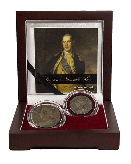 George Washington American Colonial Era Coin Deluxe Wood Box Set