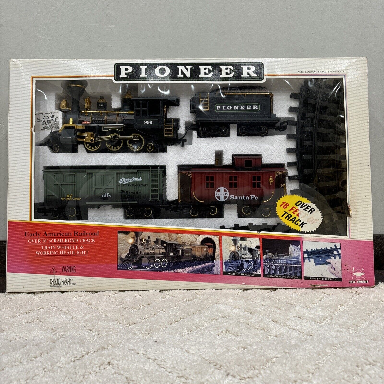 Train Set - Pioneer Early American Railroad Train Set #180 1996 Ed