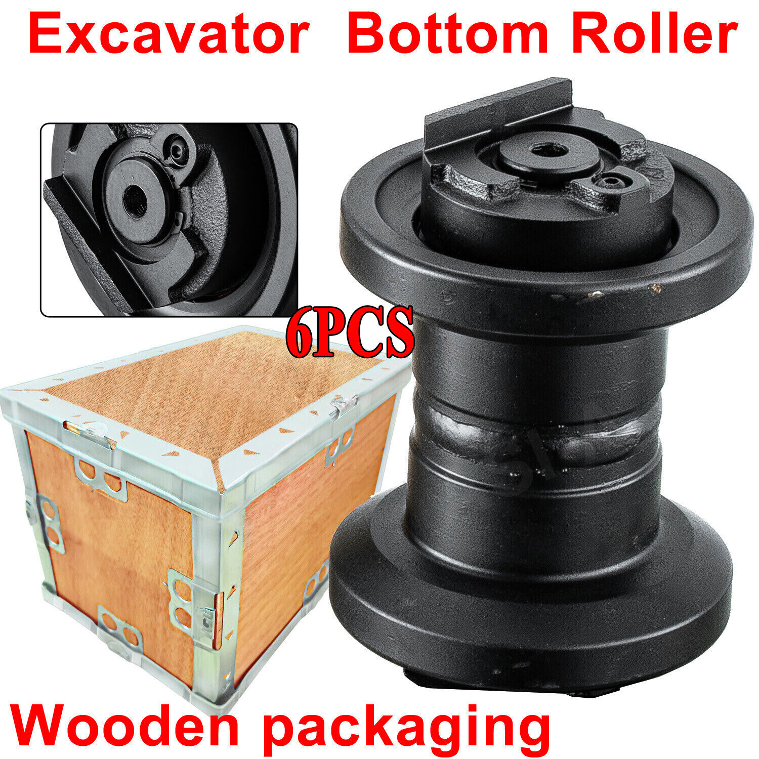 6PCS Bottom Roller For Kubota KX71-3, KX71-3S Excavator Undercarriage