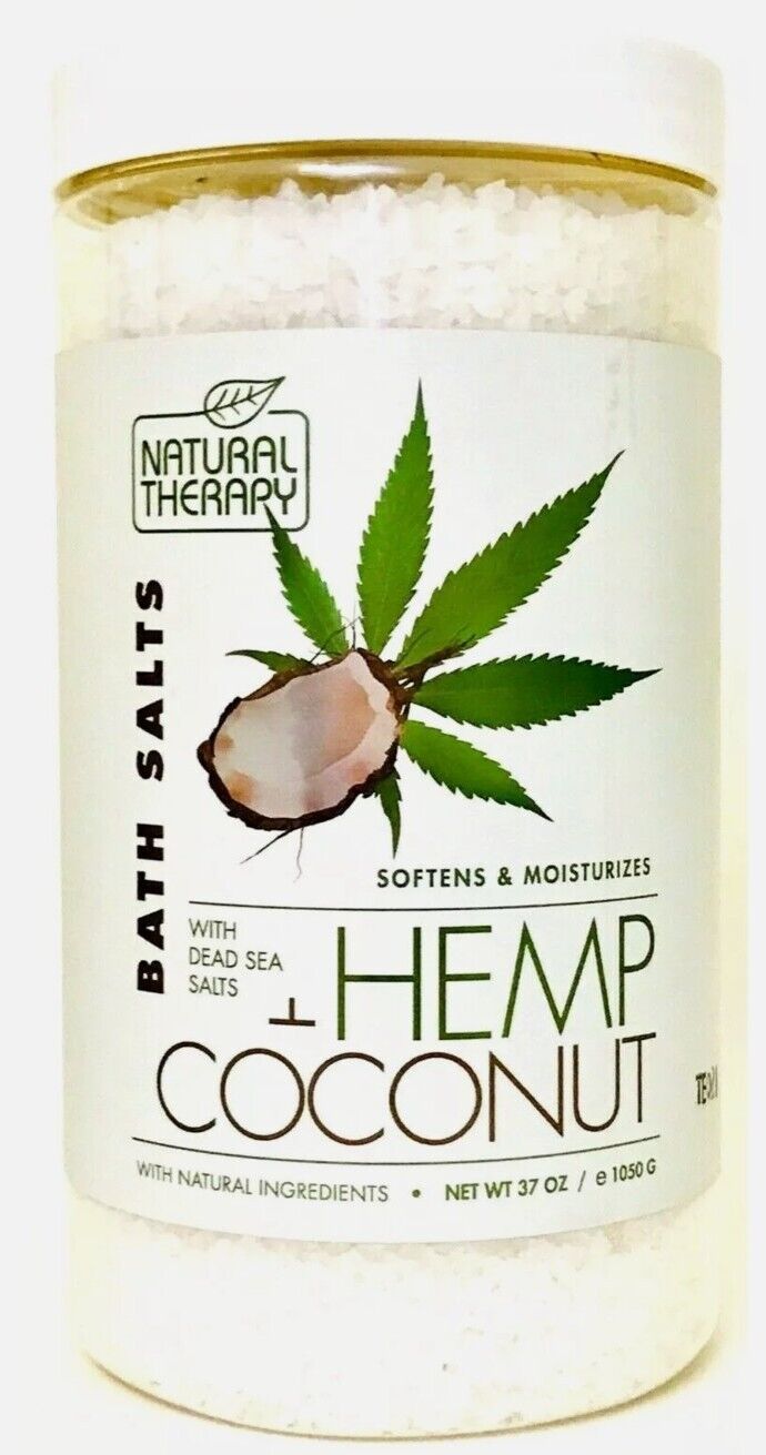 Natural Therapy 37 Oz Hemp & Coconut Soften Moisture with Dead Sea Salts. Bath s