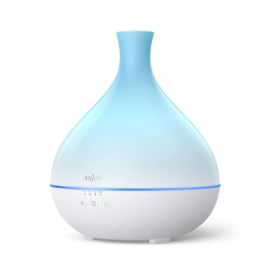 Anjou AD012 500ml Cool Mist Humidifier Aromatherapy Diffuser Blue # 2030 uu