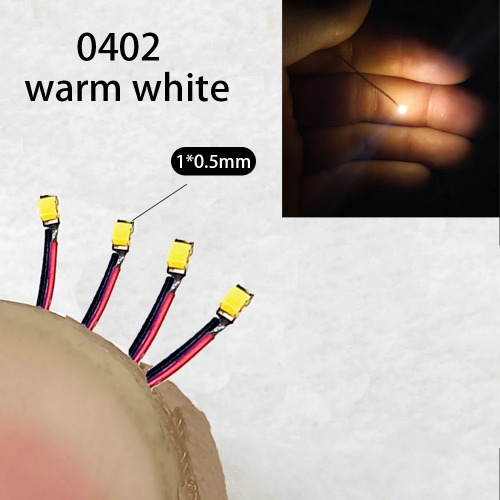40Pcs/Lot Led Wire for Model Scale Red Black Line Pre-soldered Micro