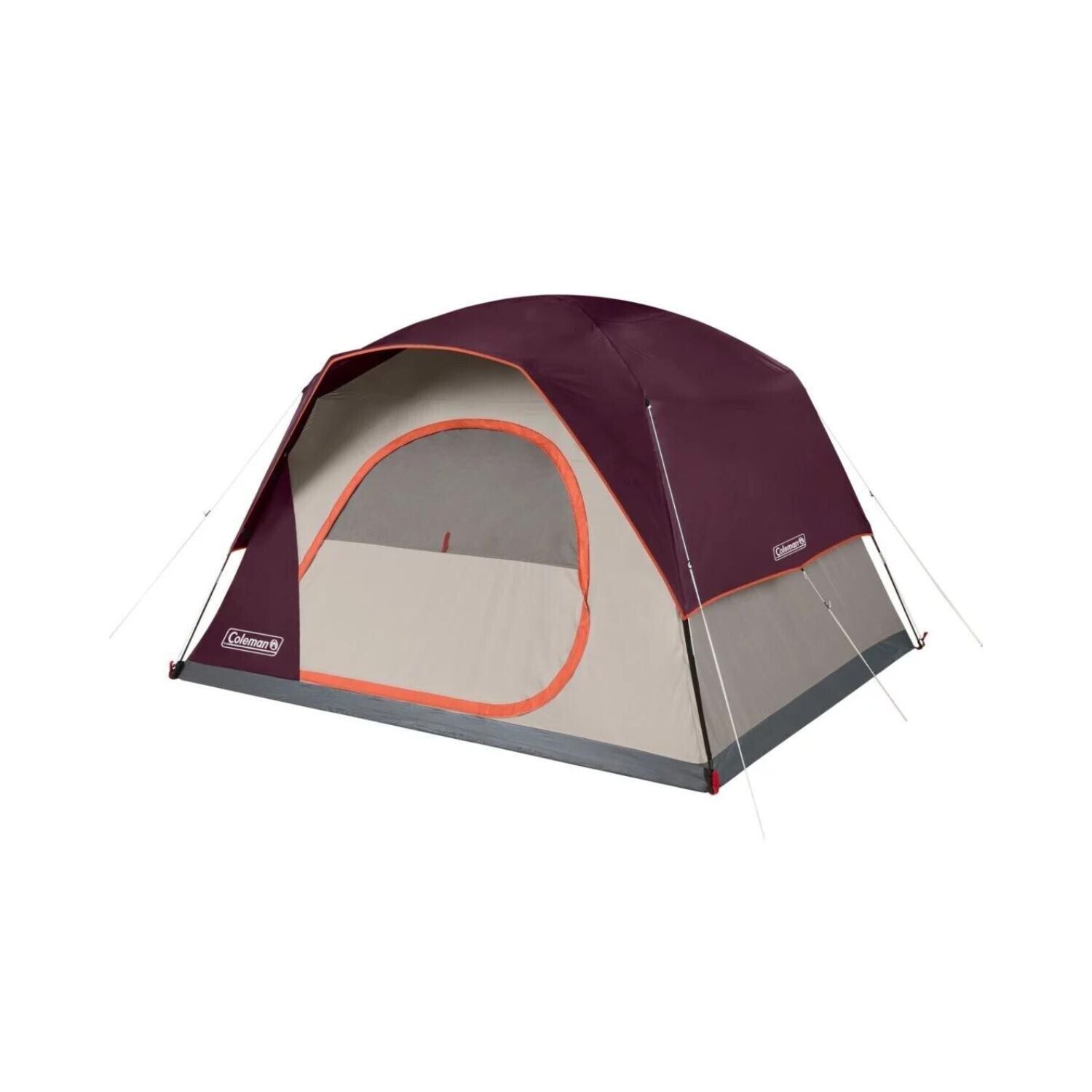 Coleman Camping Tent Skydome 6 - Person Blackberry C002 WeatherTec System Purple