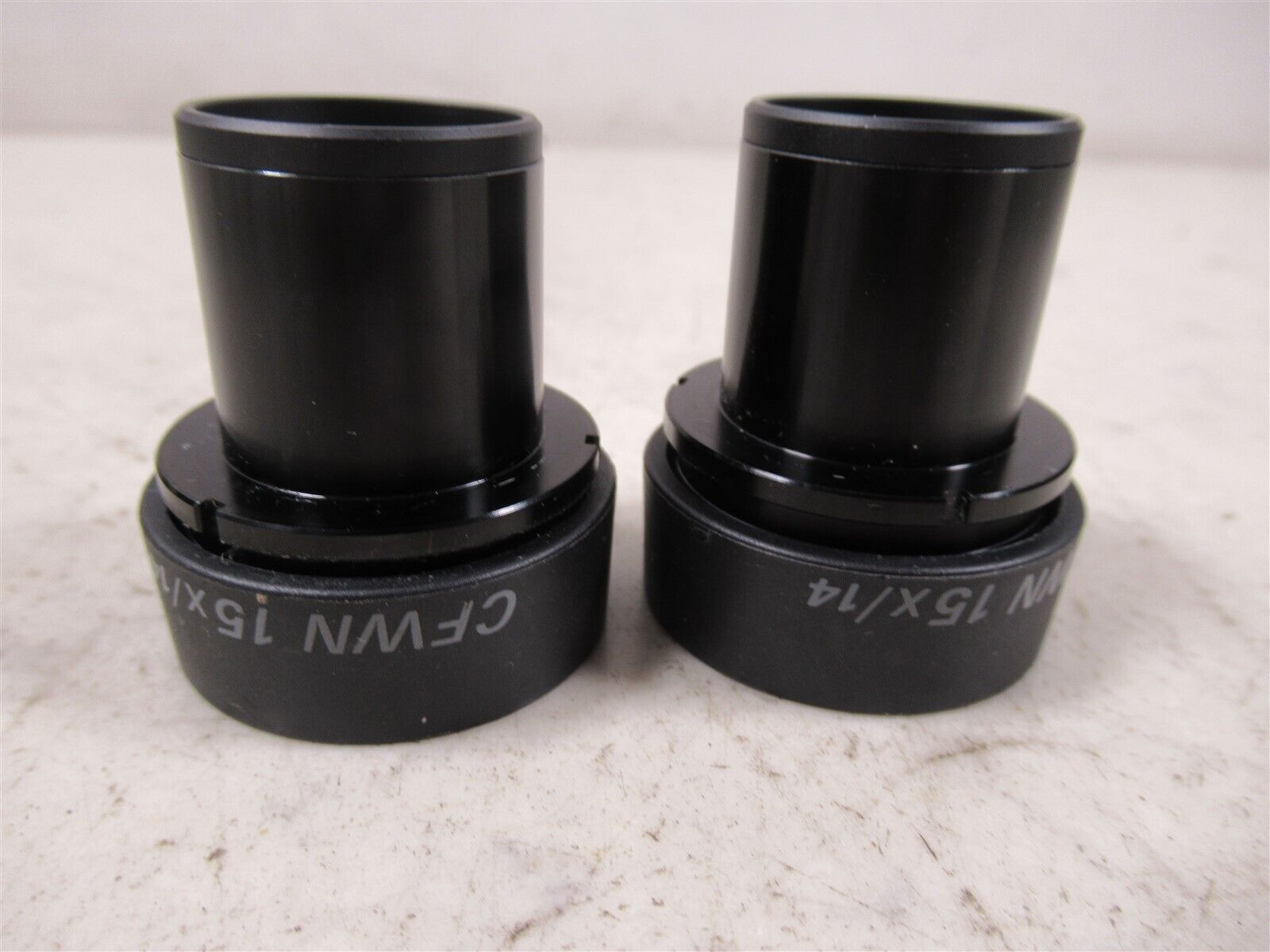 Pair of Nikon CFWN 15x/14 Microscope Eyepieces Labophot, Optiphot and Epiphot