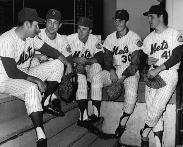 1968 New York Mets Pitchers 8x10 Photo TOM SEAVER, JERRY KOOSMAN and NOLAN RYAN