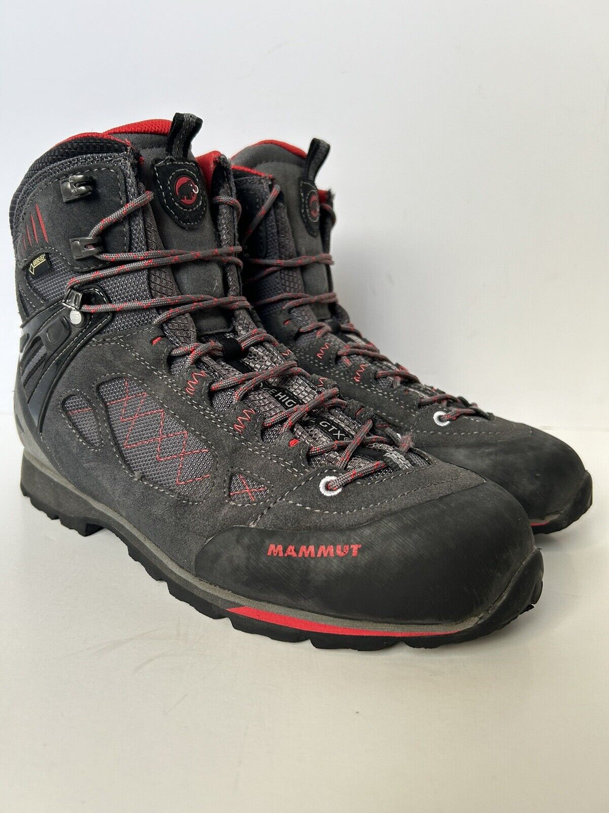 Mammut Raichle Ridge High GTX Men\'s 11 Gray Gore Tex Hiking Mountaineering Boots