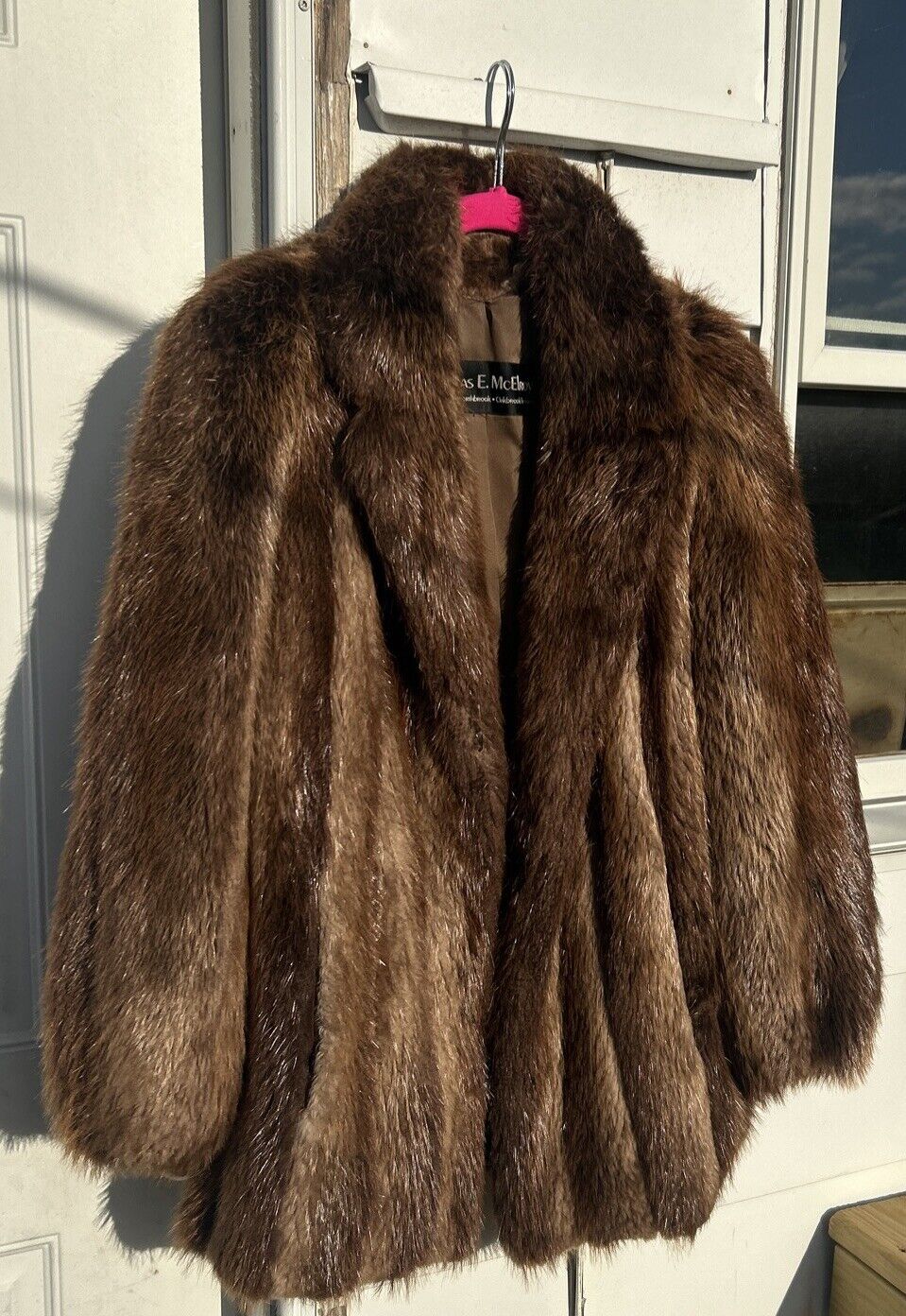 Thomas E. McElroy  Beaver Fur Coat Size M