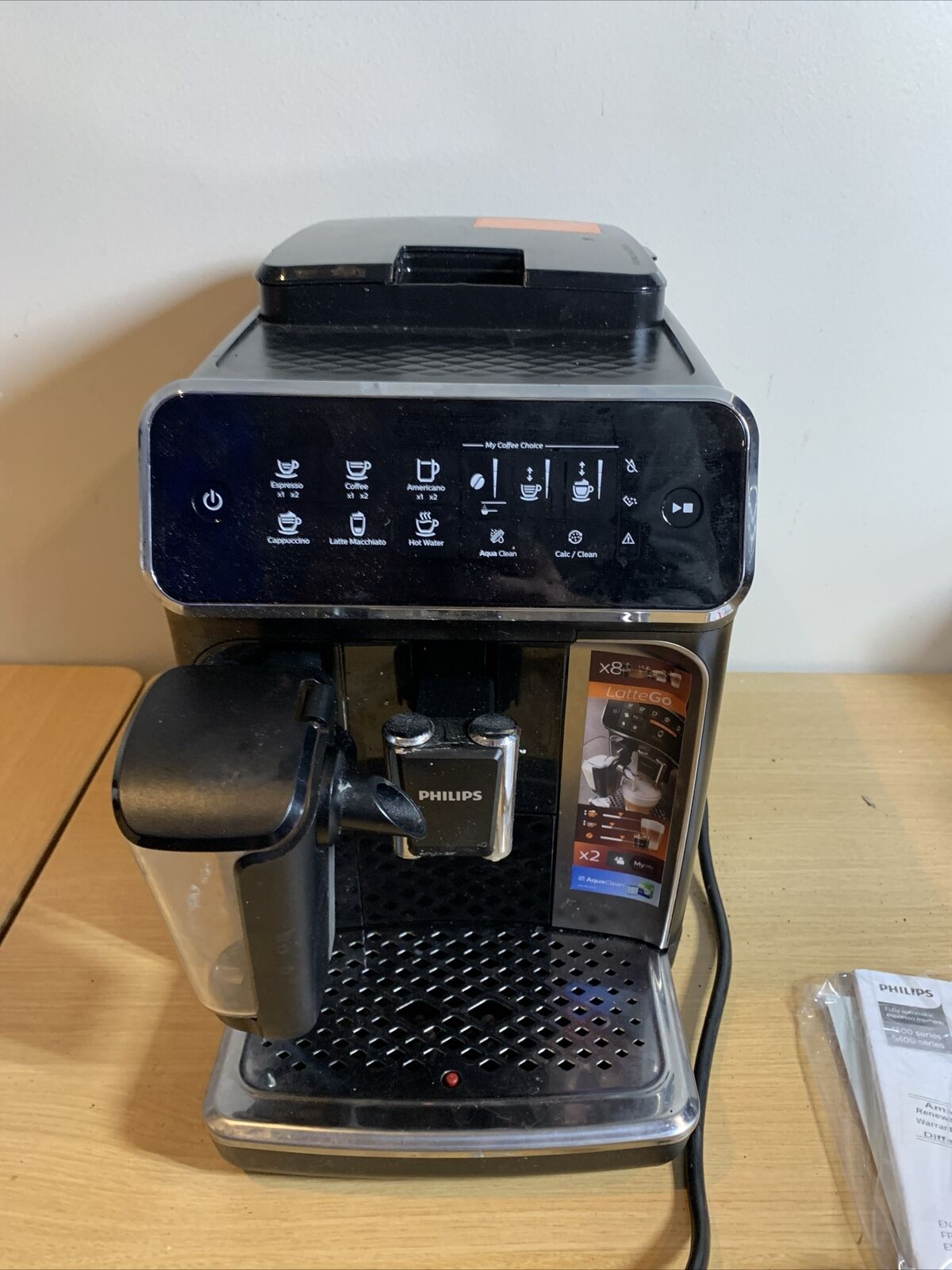 Philips 4300 Series Espresso with LatteGo Black For Parts Not Working