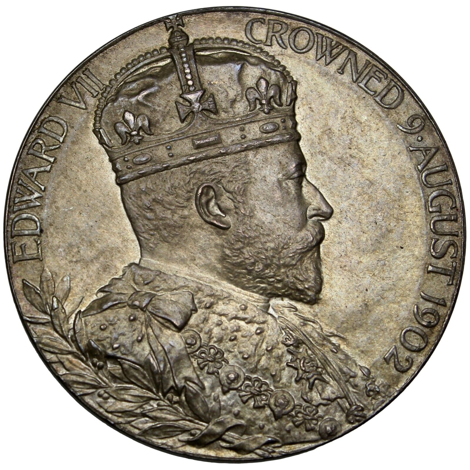 CORONATION of Edward VII & Alexandra 1902 silver Medal / Eimer-1871b