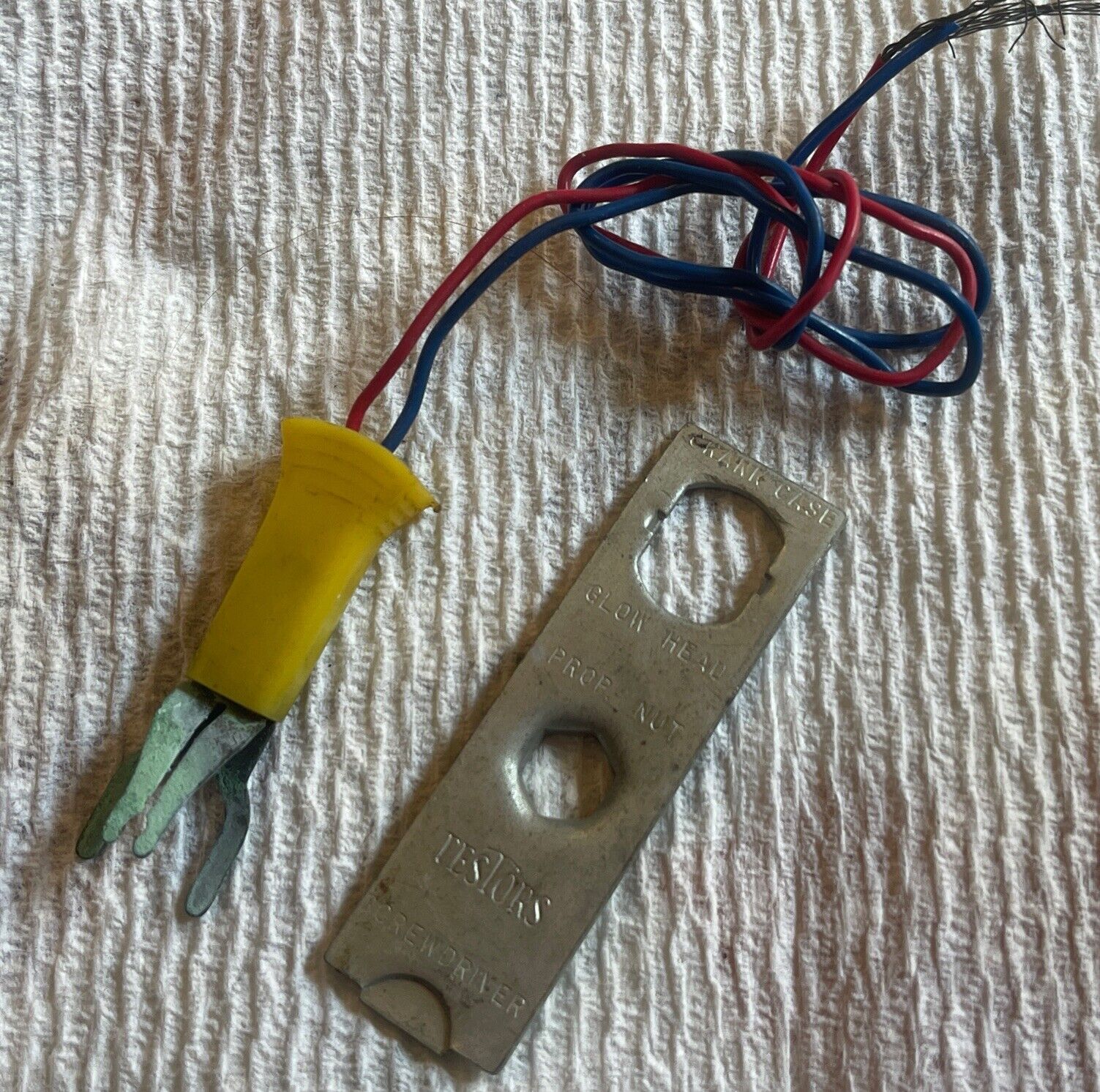 Vintage Original 1970’s Testors Accessories Glow Plug Clip And Multi Wrench