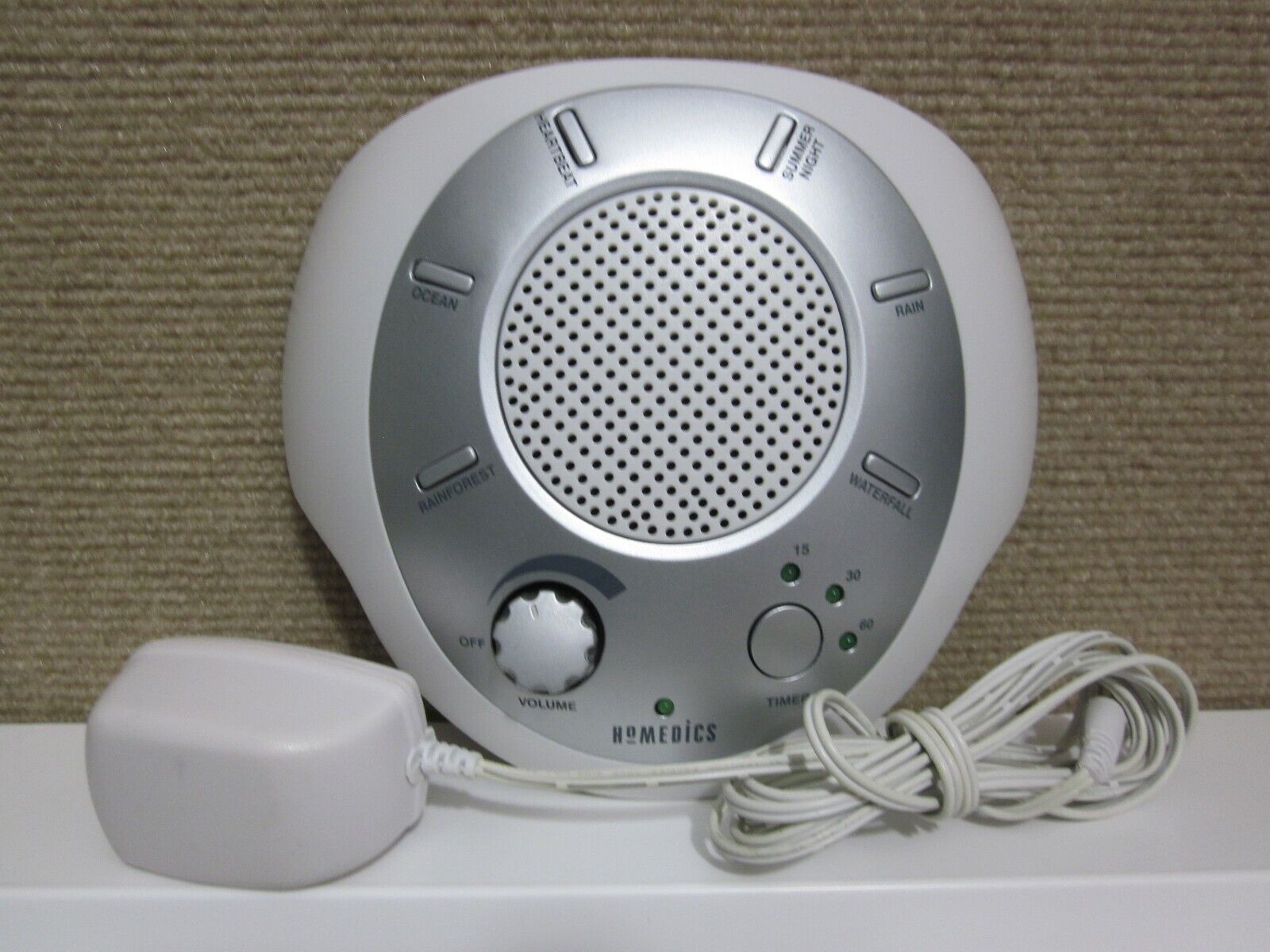 HoMedics SS-2000 A Sound Spa Portable Sleep Machine White Noise 6 Nature Sounds