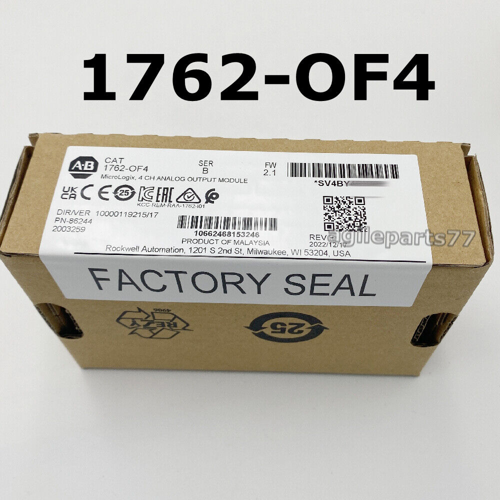NEW Sealed 1762-OF4 Allen-Bradley MicroLogix 4CH Analog OUTPUT Module 1762OF4