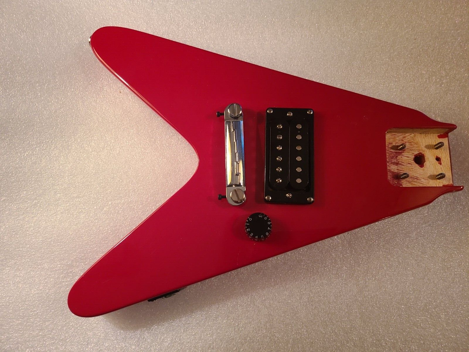 EPIPHONE BY GIBSON MINI FLYING V VEE WEE BODY RED ALL ORIGINAL PARTS E36