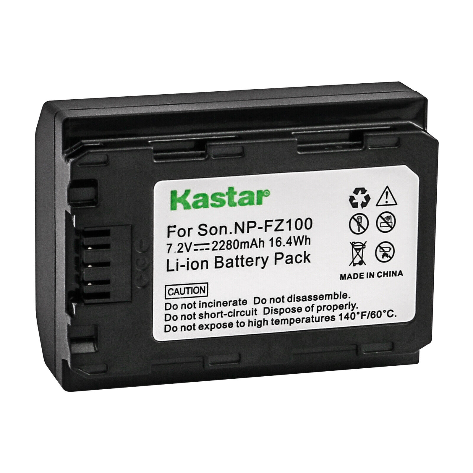 Kastar NP-FZ100 Battery Replacement for Sony Alpha ZV-E1 Mirrorless Vlog Camera