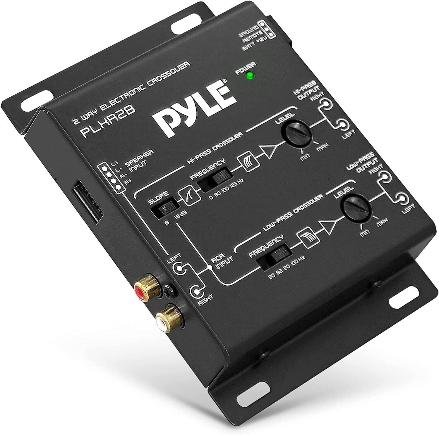 Pyle 2-Way Electronic Crossover Network Independent High-Pass Low-Pass Output