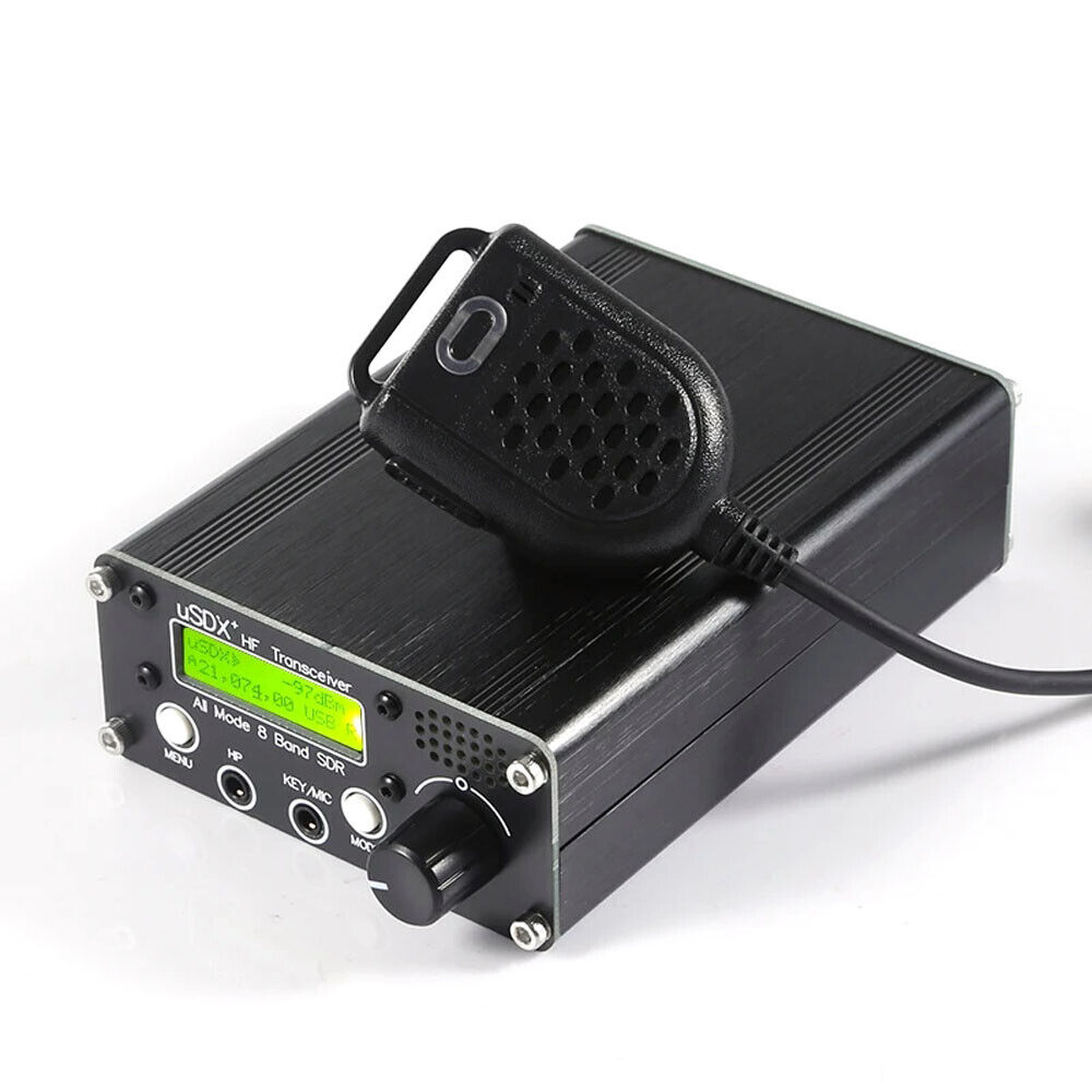 USDX+ SDR Transceiver All Mode 8 Band Radio QRP USB LSB CW AM FM HF Transceiver