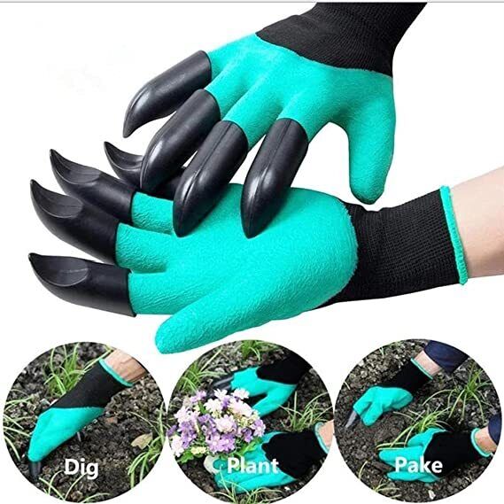 Gardening Gloves Mens Womens Work Gloves With Claws For Digging Planting Seeding