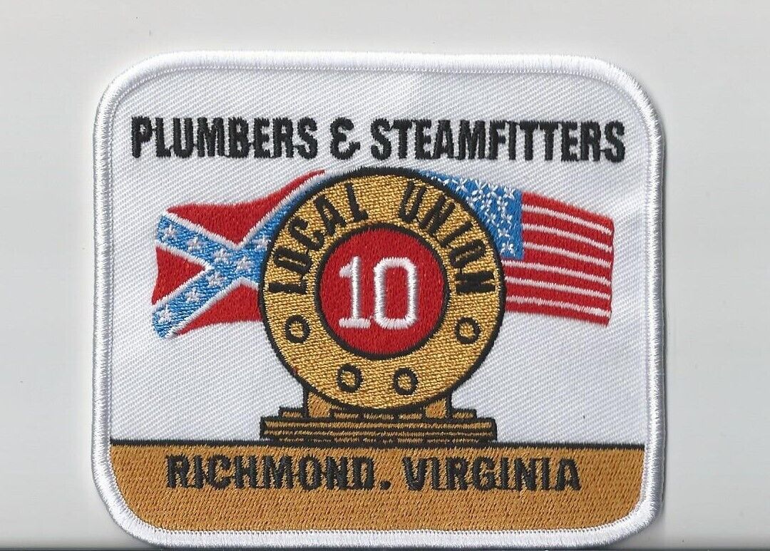 UA PLUMBERS PIPEFITTERS STEAMFITTERS Local 10 UNION RICHMOND VIRGINIA PATCH