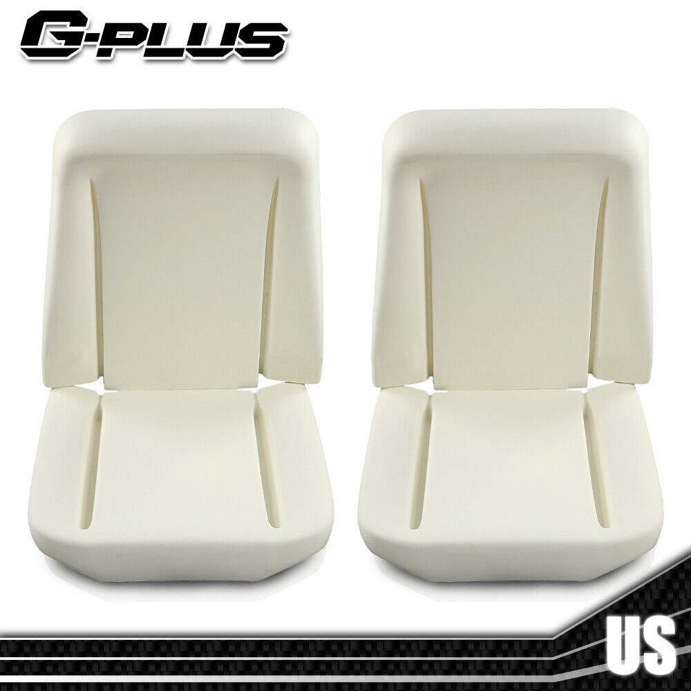 New Fit For 1966-1972 GM Front Bucket Seat Foam Bun Cushion Upper & Lower Pair