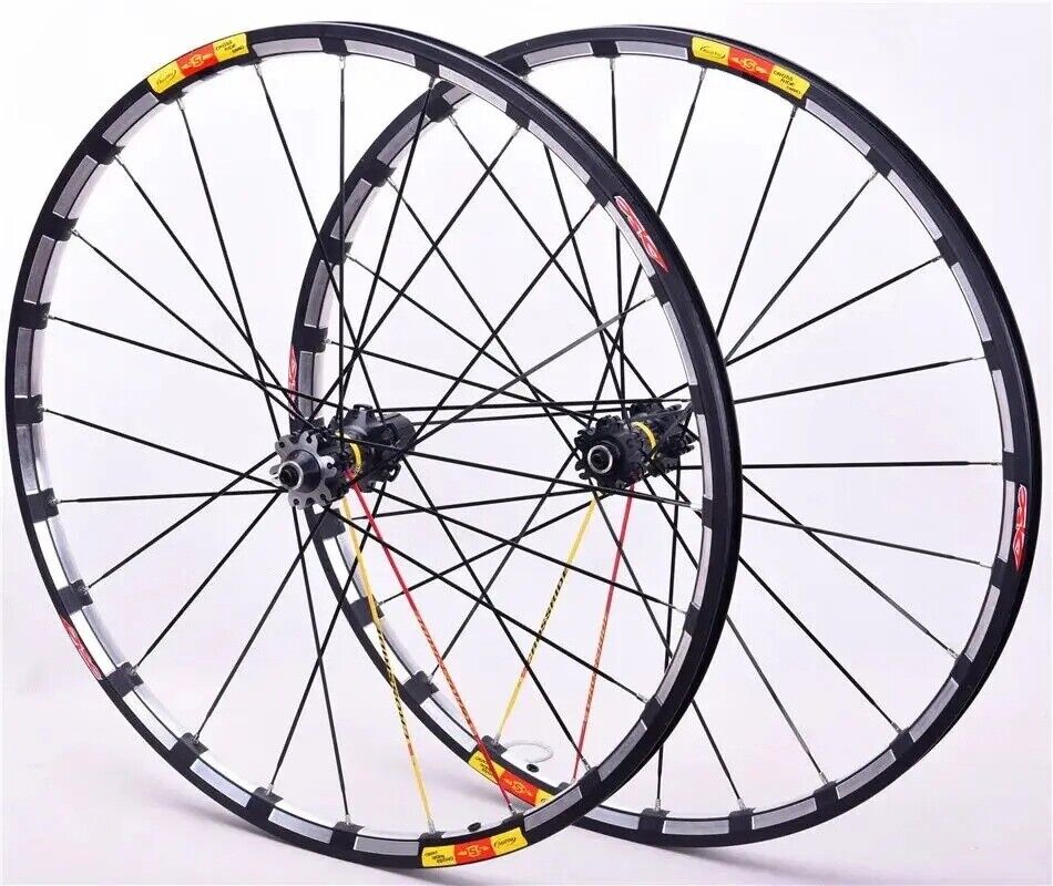 MTB Bicycle Wheelset 24H Thru Axle Disc Brake Quick Release Wheels 26 27.5 29\