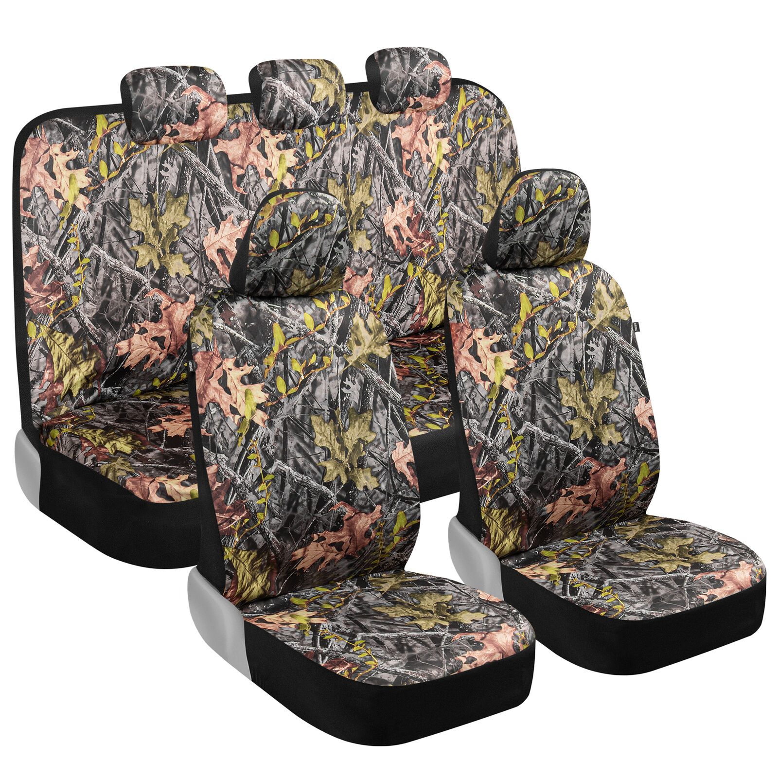 Camouflage Car Seat Covers Full Set Camo Front Rear Bench Seat Protectors