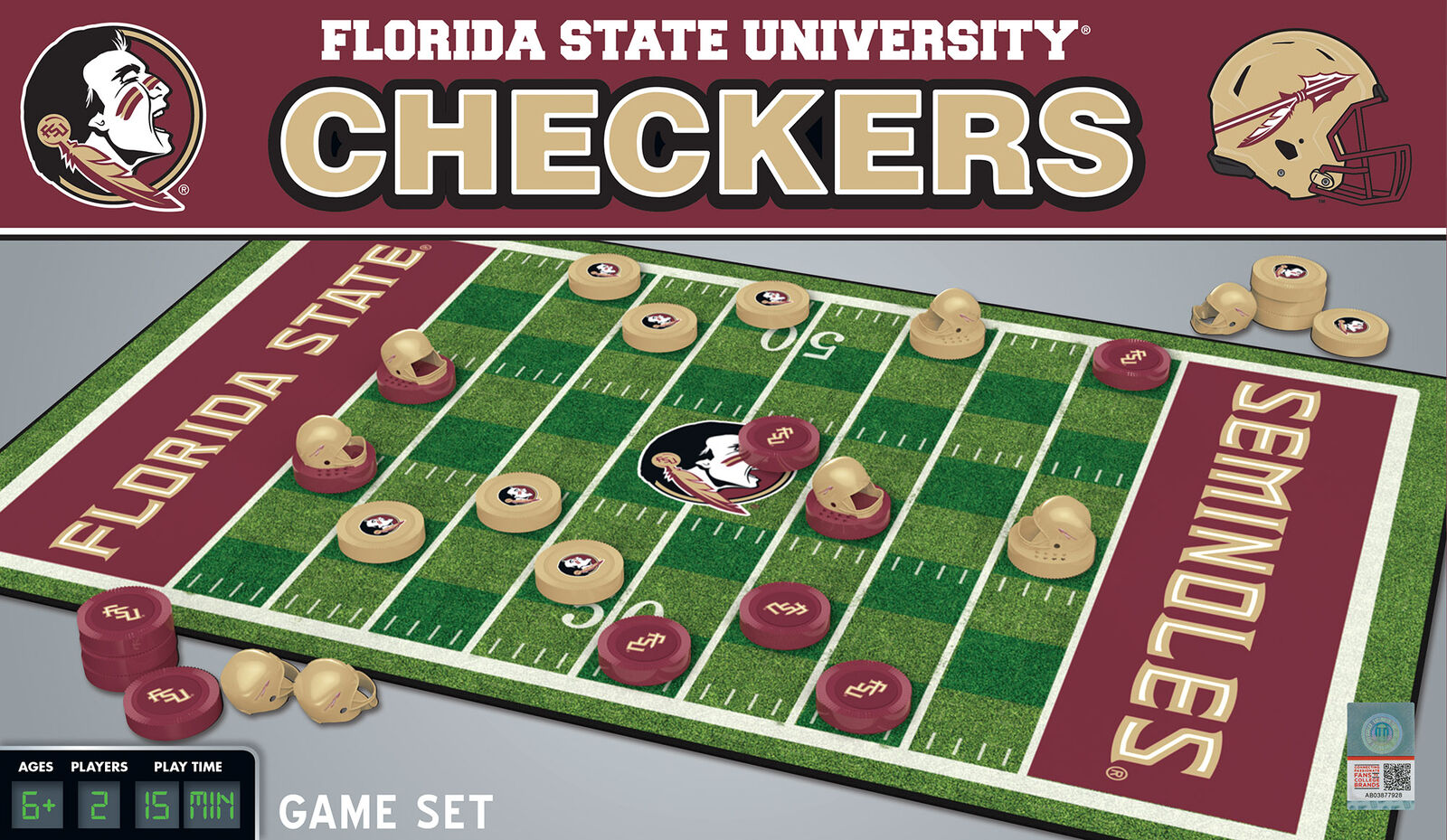 MasterPieces - Florida State Seminoles - NCAA Checkers Board Game