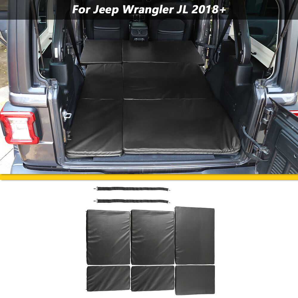 For Jeep Wrangler JL JLU 2018+ Rear Trunk Mattress Sleeping Bed Cushion Soft Pad