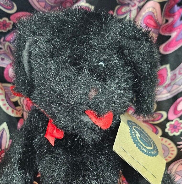 VERY RARE 1989 Black Dog ⭐️ BOYD\'S Bears Collection J.B. Bean⭐️1st Gen Tush Tag