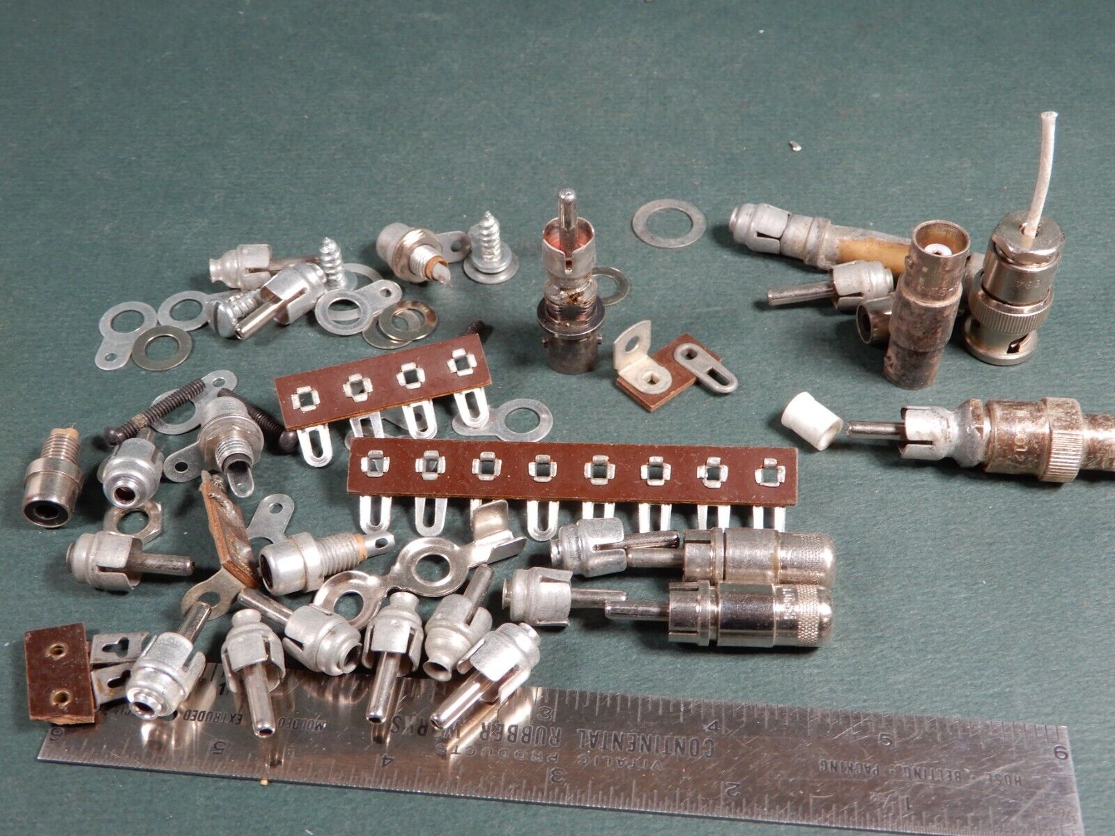 Lot fo Vintage RCA Jacks and Other Hardware Shown