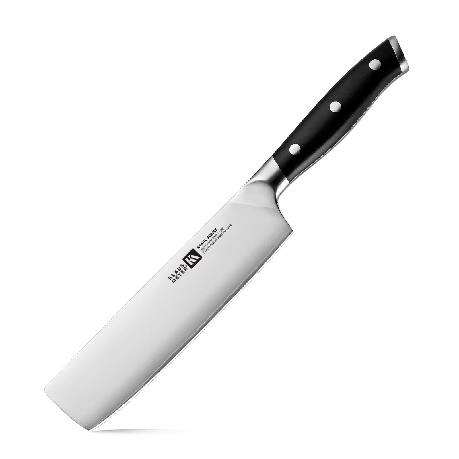Klaus Meyer Stahl High Carbon Tri-ply Steel 7 inch Nakiri Knife
