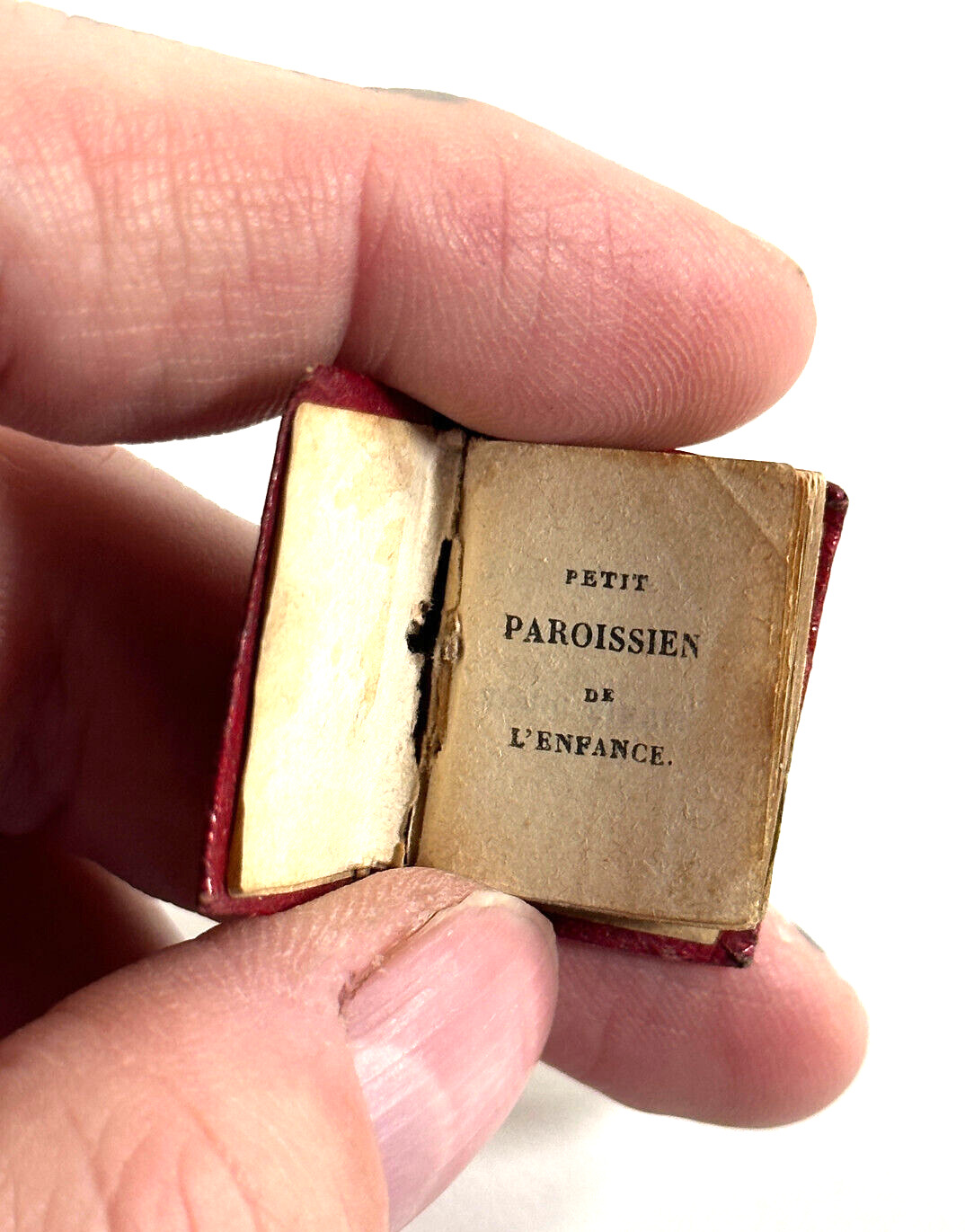Antique 1800\'s Petit Paroissien de L\'Enfance PARIS didot miniature book france