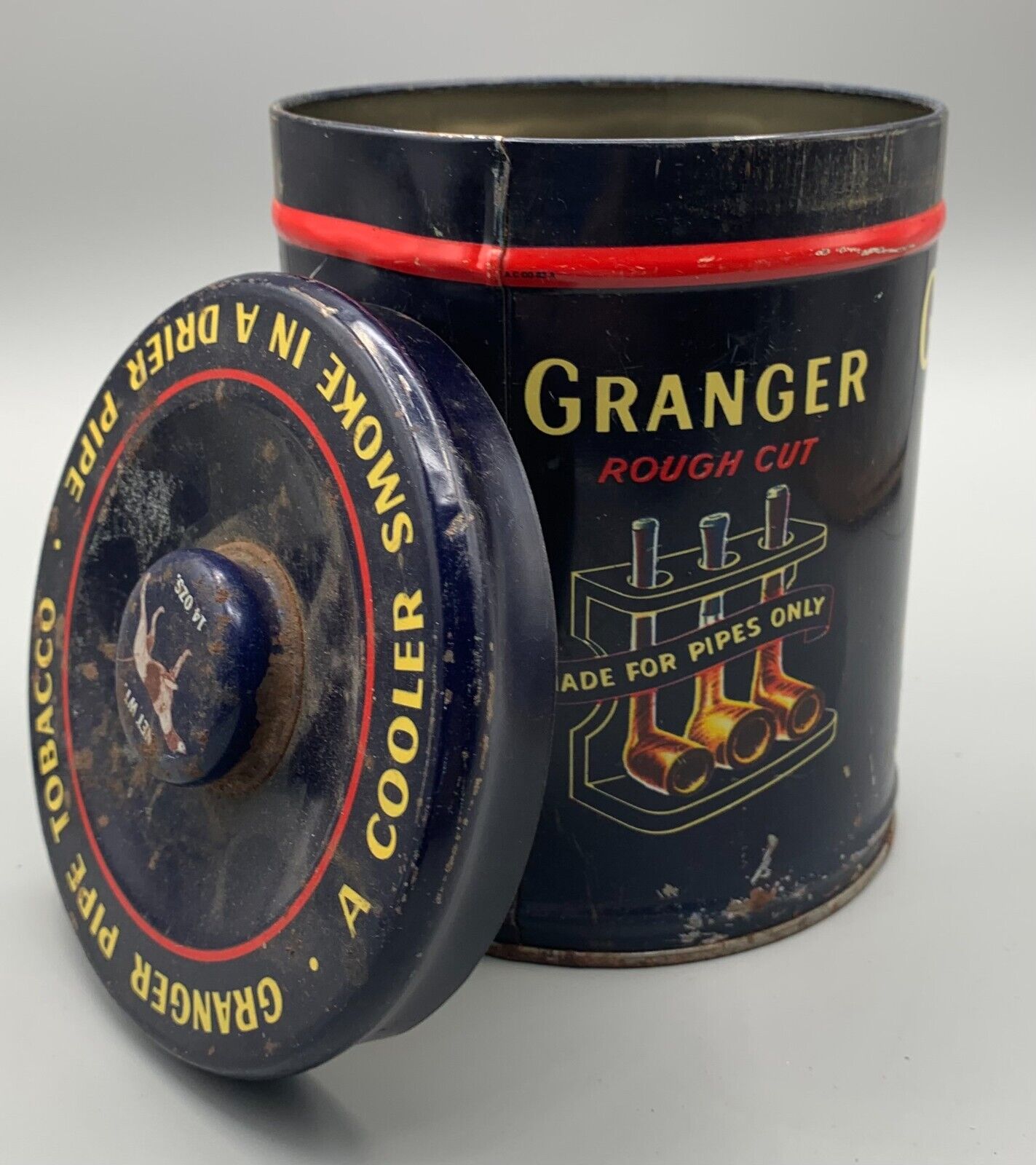 Vintage Granger Pipe Tobacco Tin (empty) - 5