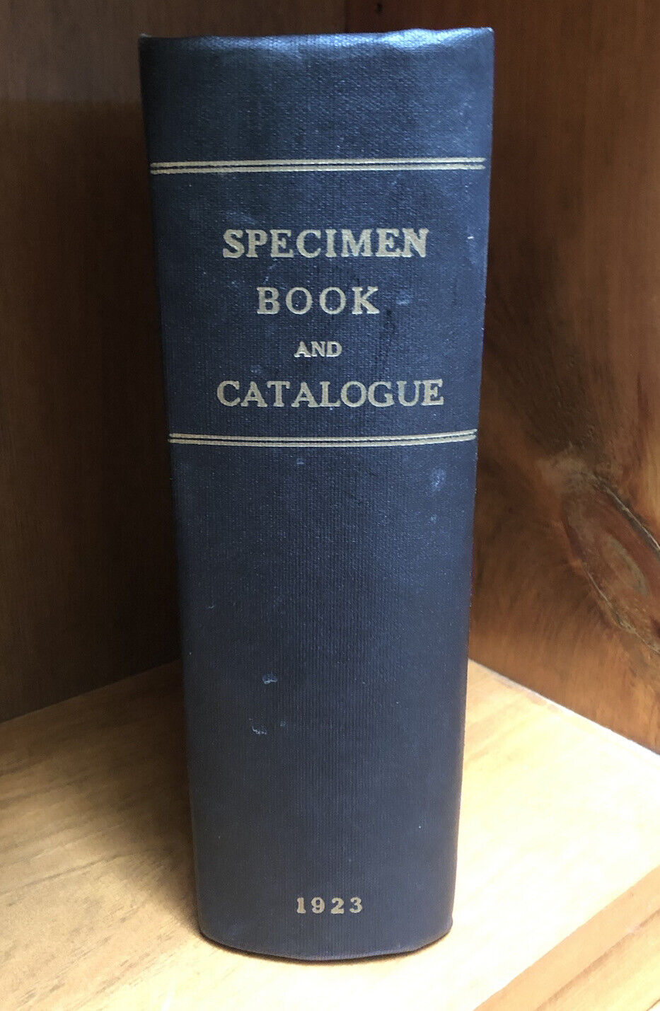 Antique 1923 Specimen Book And Catalogue Letterpress Type Printing Press Decor