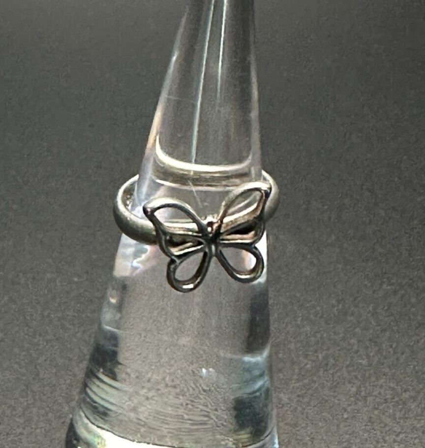 TIFFANY&CO. Sterling Silver 925 Butterfly Ring US Size 2.25