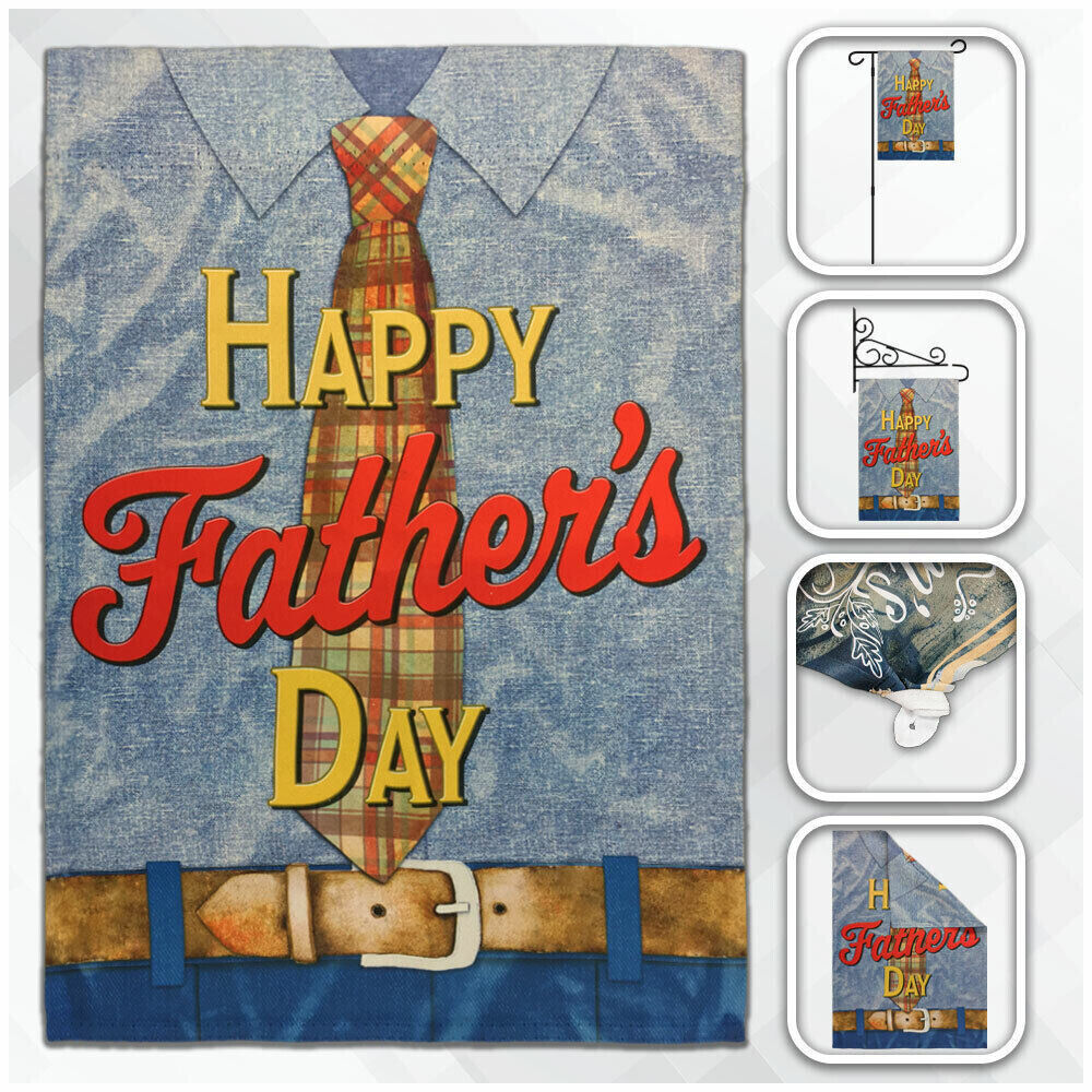 Happy Father\'s Day Garden Flag 12x18in Father\'s Day Dad\'s Day Flag