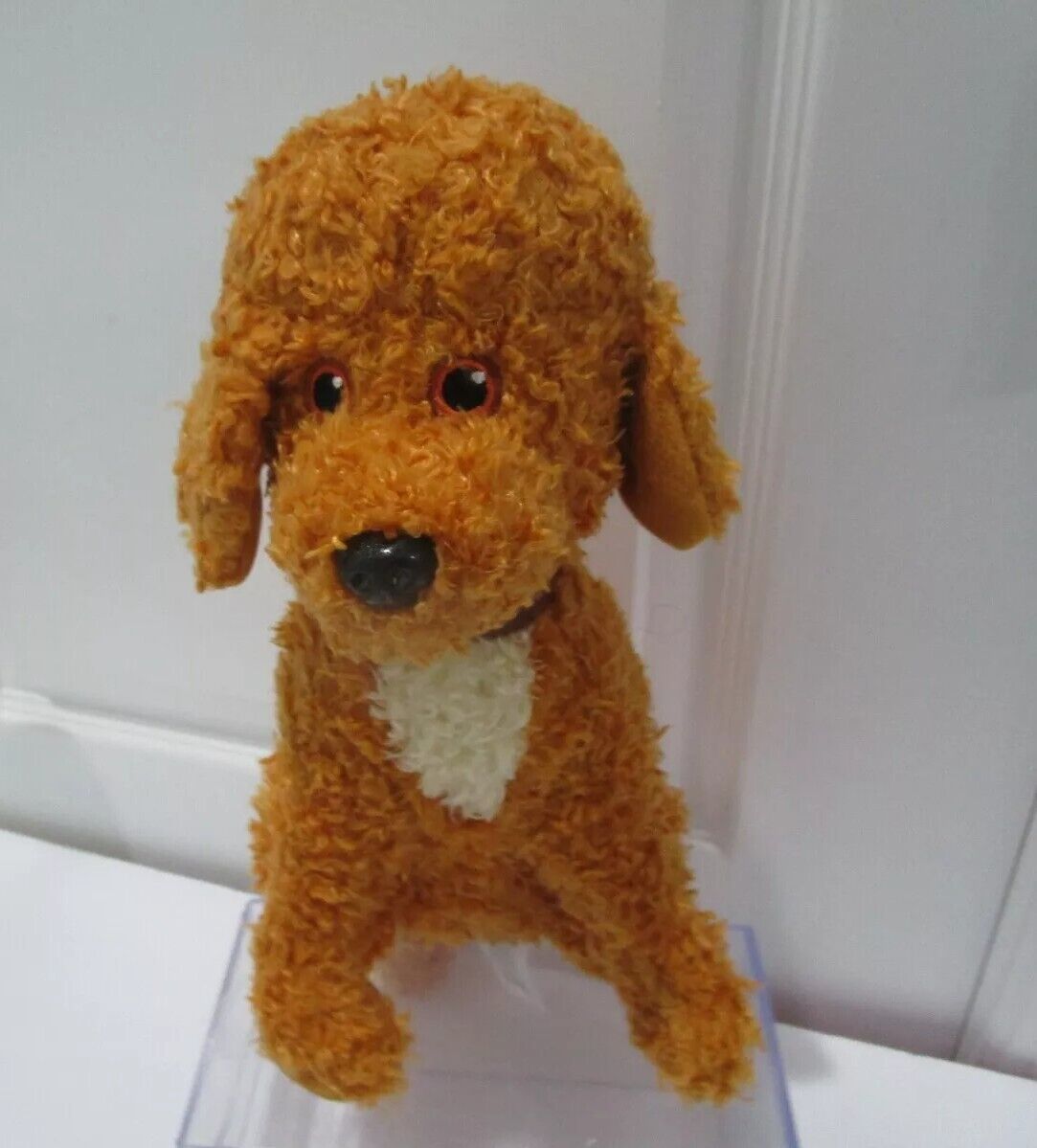 Disney JR Frenchy Fancy Nancy\'s Dog Apricot Poodle Plush Dog Barks 12\