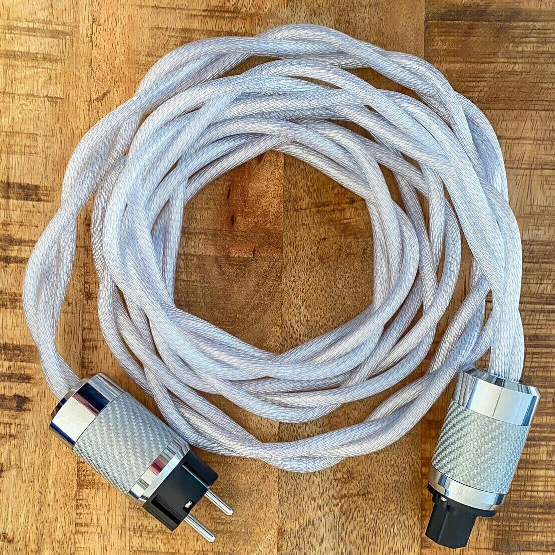 HiFi Audio Power Cable US AC EU Schuko Silver Plated OCC PC Power Supply Cord