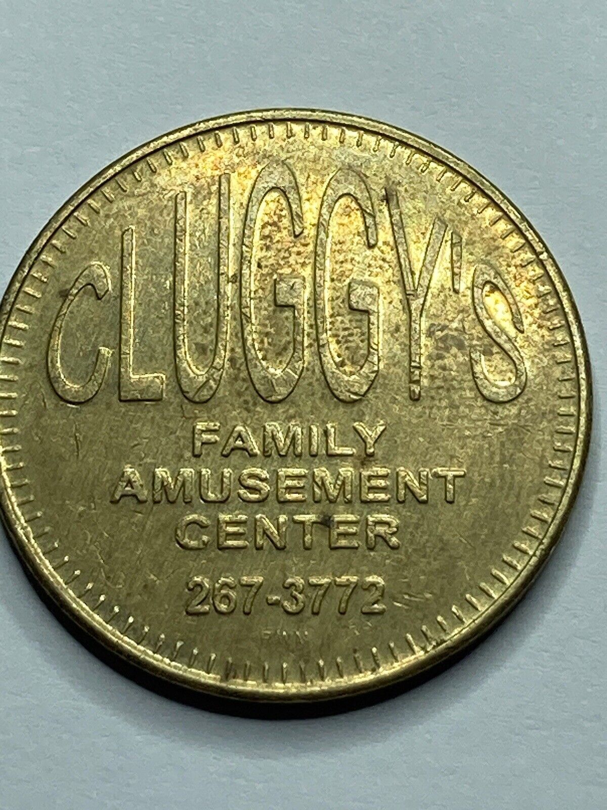 Cluggy's Amusement Center Arcade Token Chambersburg Pennsylvania Obsolete #rs1