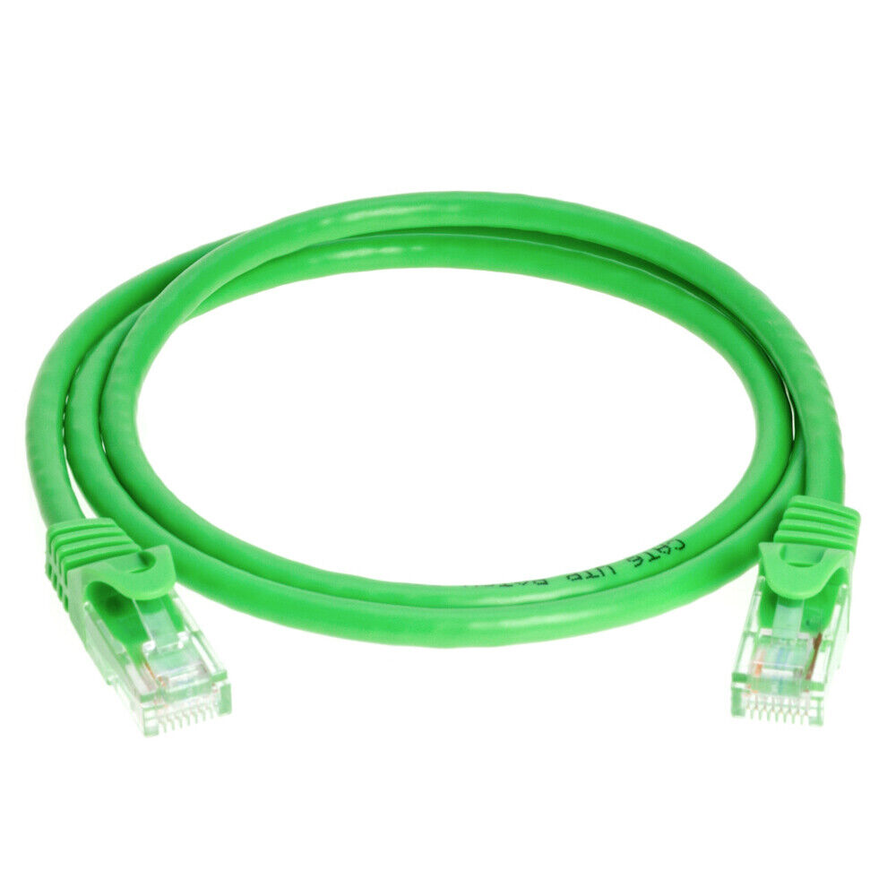 CAT6e/CAT6 Ethernet LAN Network RJ-45 Patch Cable Green 3FT - 20FT Multipack LOT