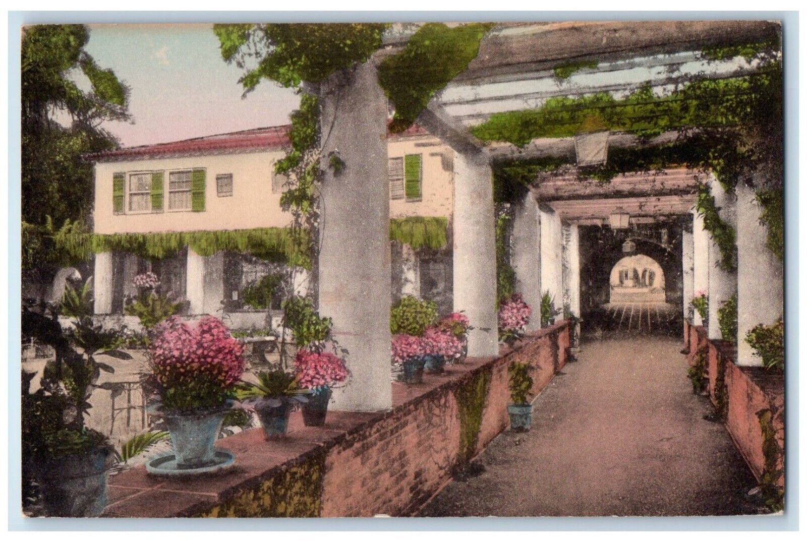 c1940 Scenic View Biltmore Montecito Santa Barbara California Vintage Postcard