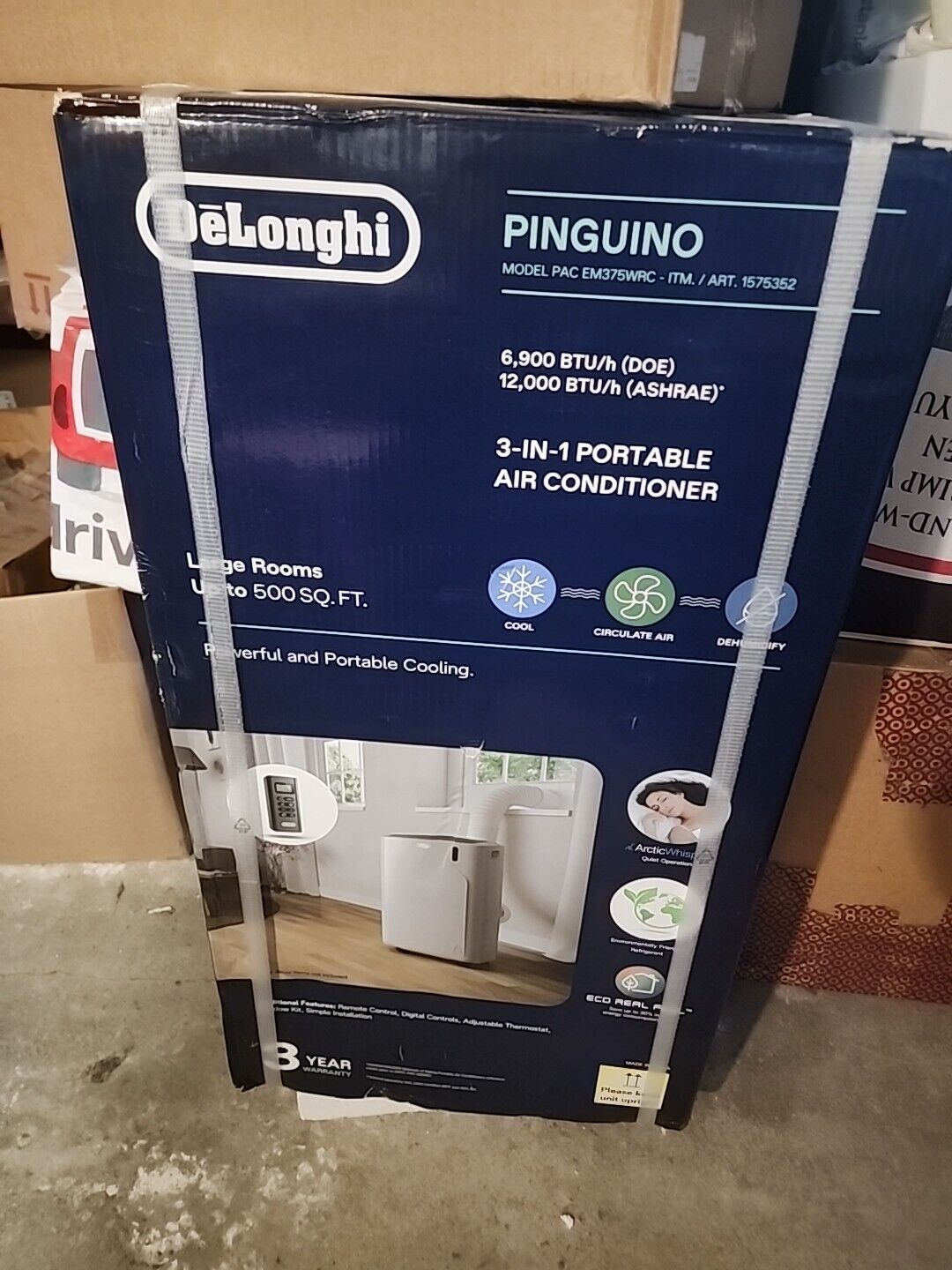 Delonghi Pinguino 3-in 1 Portable Air Conditioner New And Sealed 