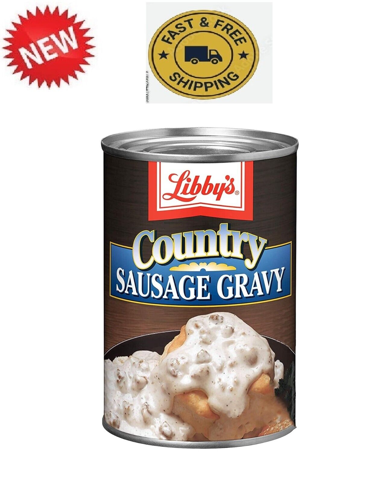 12-Pack Libby\'s Country Sausage Gravy Great For Camping or Traveling, 15 oz Can*