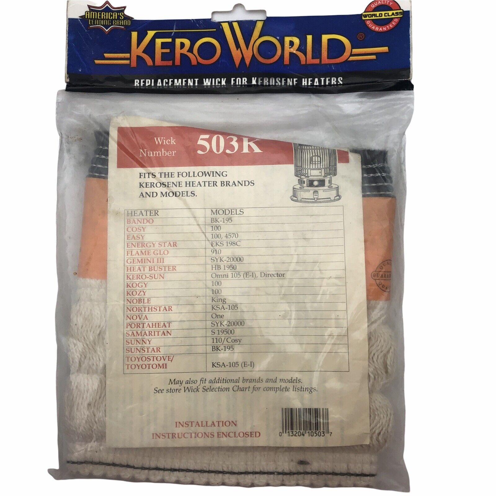 Kero-Sun Omni-105 (E-F-G-H-I-DIRECTOR) Wick Kero World 503K Replacement Wick  