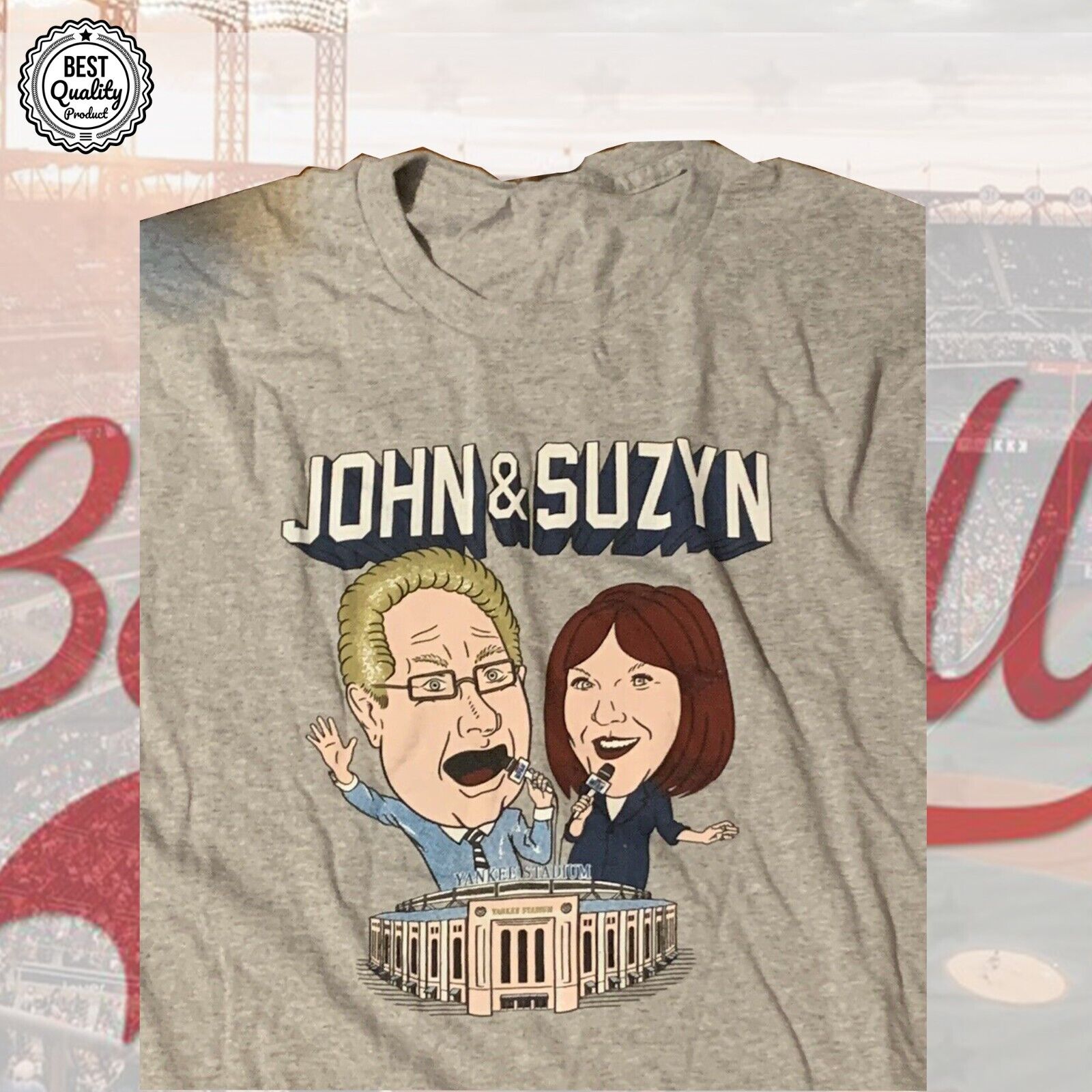 NEW_RARE_2023 New_York_Yankees John Sterling Suzyn Waldman Shirt