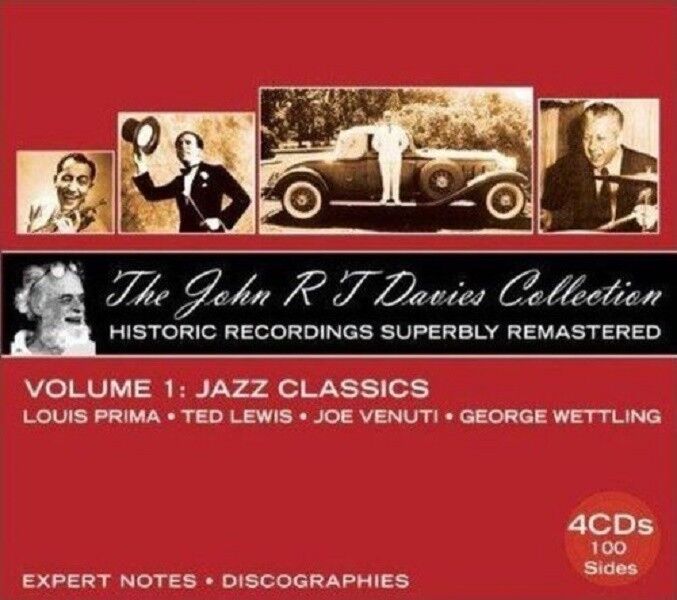 THE JOHN R.T.DAVIES COLLECTION VOLUME 1 4 CD NEW LOUIS PRIMA/TED LEWIS