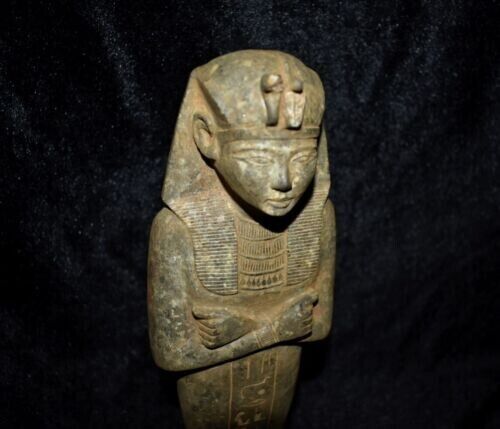 ANCIENT PHARAOHS ANTIQUITIES Unique Antique Granite Statue Of King Ramses II BC