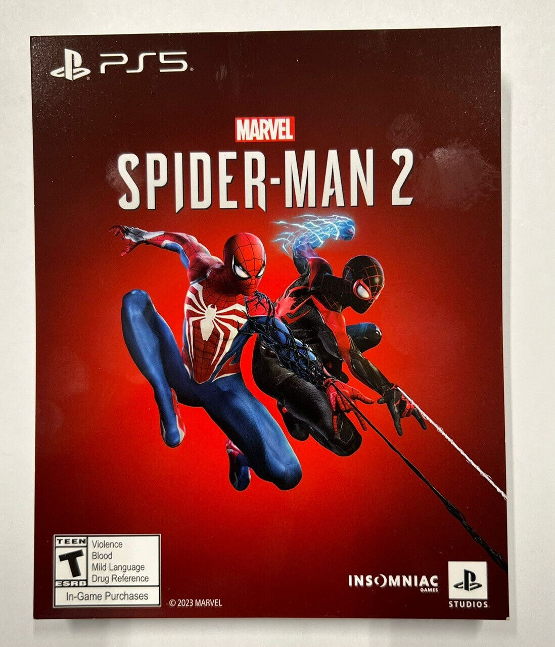 Marvel\'s Spider-Man 2 - Sony PlayStation 5 Game Code Unscratched PS5
