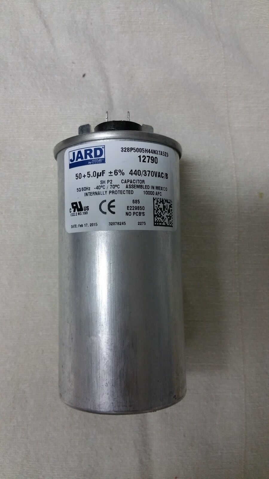 Trane American Standard GE A/C Dual Capacitor 50/5 MFD Replacement - Fast Ship