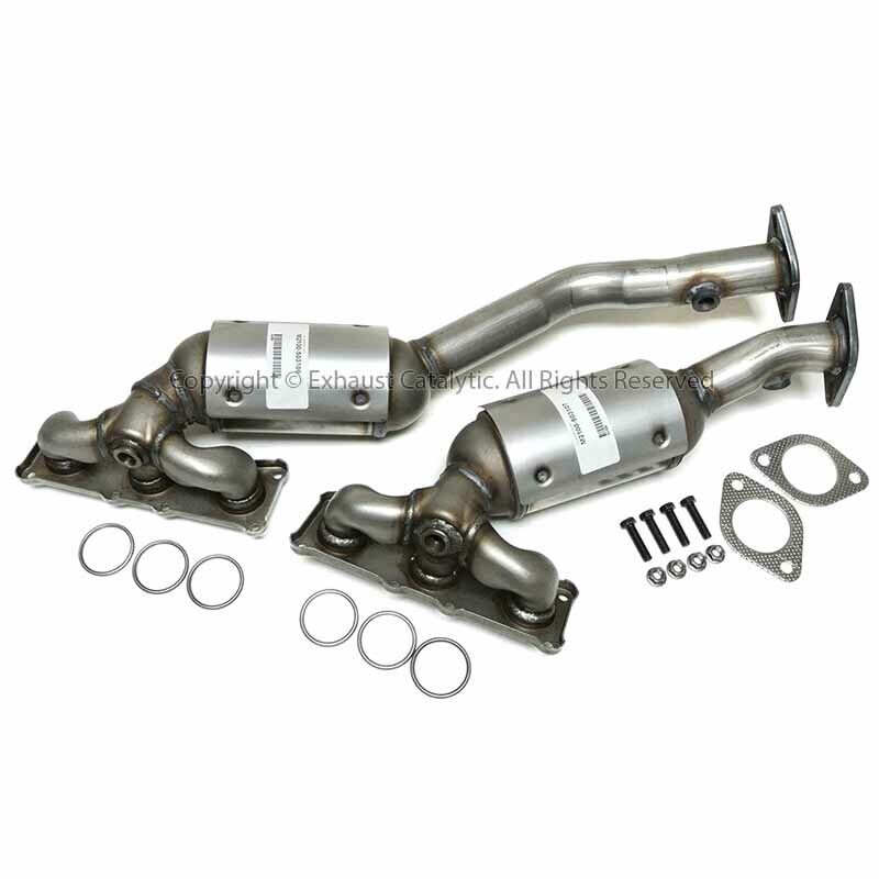 2007-2012 BMW 328i 3.0L Manifold Catalytic Converter 2 PIECES PAIR 
